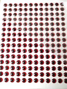 128pcs 13mm red 3d holographic fishing lure eyes 3d lure eye 3d soft eye 3d holographic lure eye fly tying, jigs, crafts