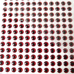 128pcs 13mm Red 3D Holographic Fishing Lure Eyes 3D Lure Eye 3D Soft Eye 3D Holographic Lure Eye Fly Tying, Jigs, Crafts