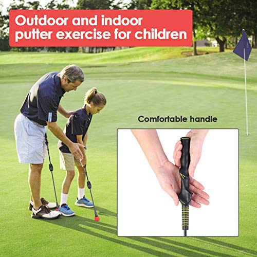 Golf Swing Trainer Aid, Golf Training Stick, Improve Swing Speed and Develops Lag, With 6 Adjustable Power Levels Control, for More Power to Hit Every Club Further, Corrective Grip Right-handed (42)