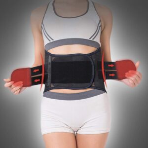 LSRRYD Back Brace Support for Lower Back Pain, Back Lumbar Strong Support Brace for Pain Relief and Injury Prevention Lower Back Brace Pain Relief (Size : M)