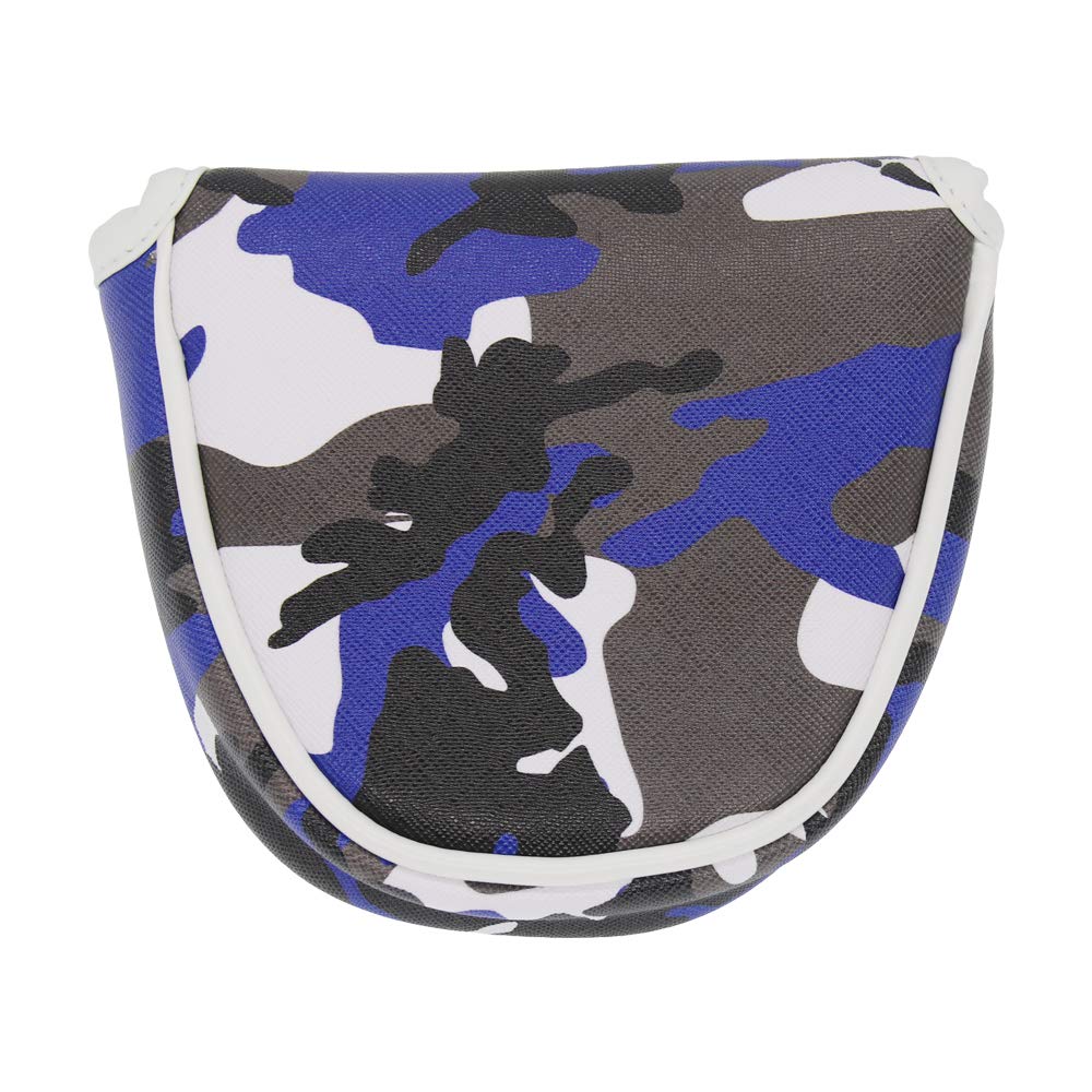 SEACLOUD Mallet Putter Cover Headcover Golf Club Head Covers 2ball Camouflage with Magnetic Closure for Scotty Cameron