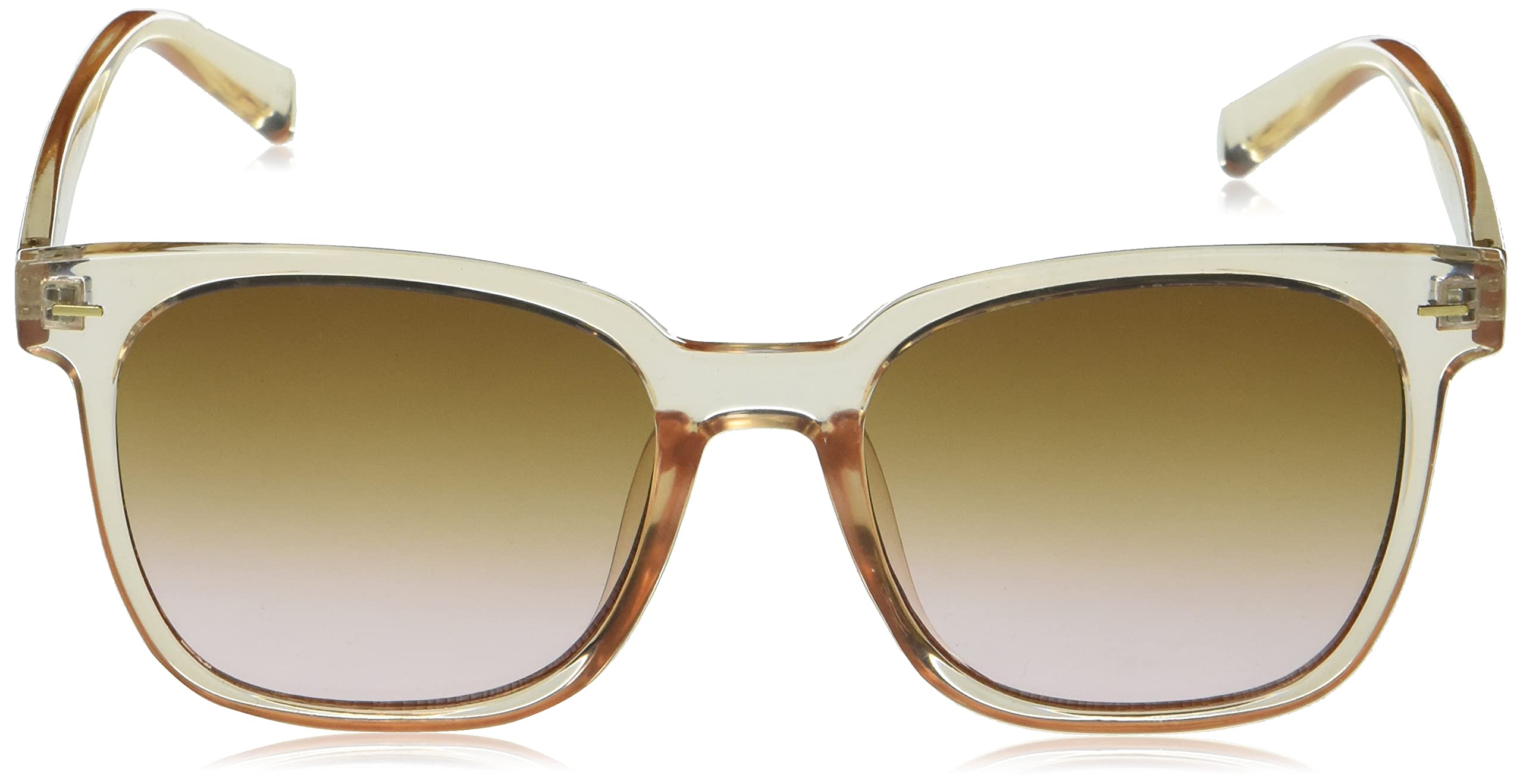 Calvin Klein Women's CK20519S Square Sunglasses, Crystal Beige, 55/19/145