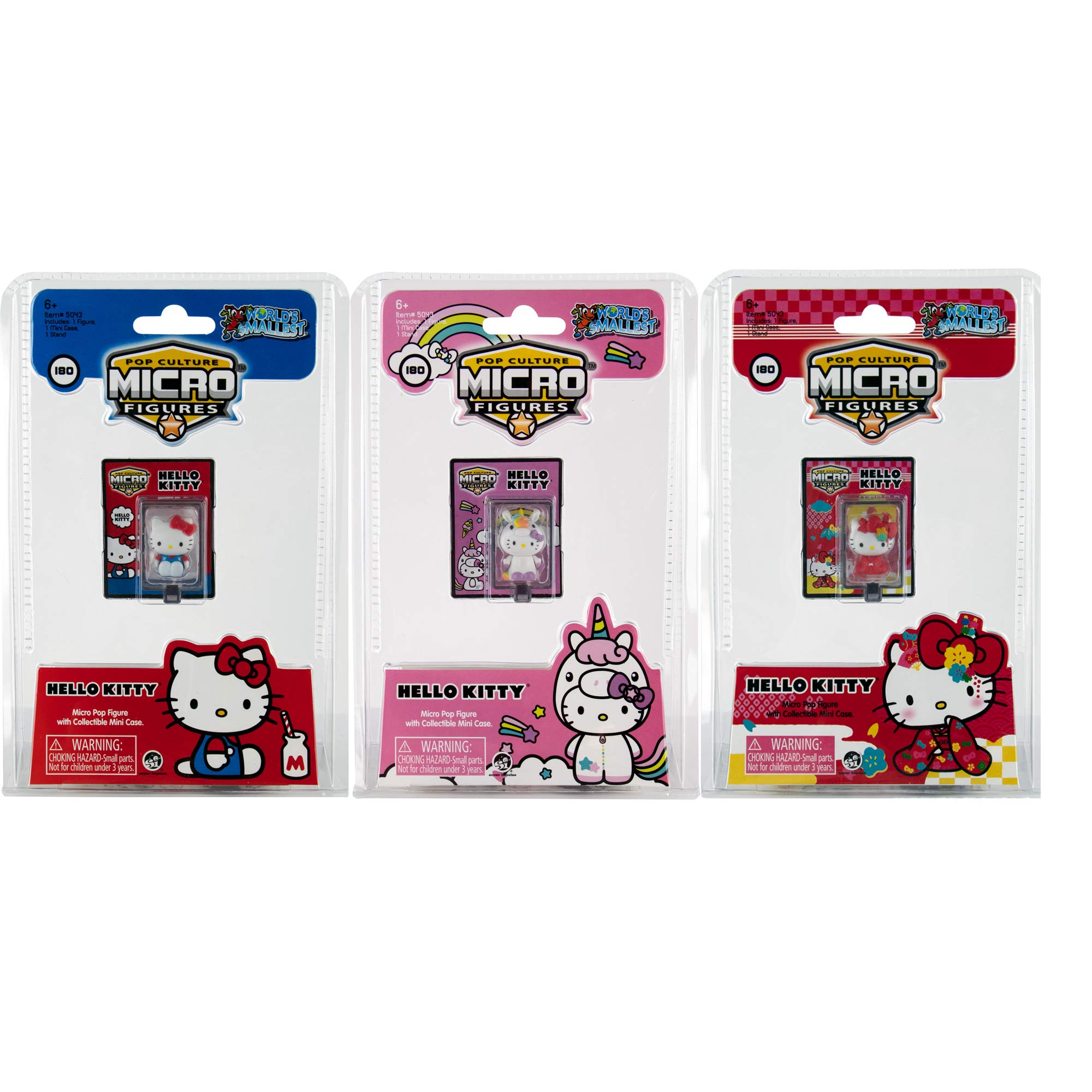 Worlds Smallest World's Smallest Hello Kitty Bundle Set of 3 Micro Figures