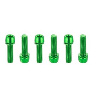 cnc bike stem bolts，stem bolts for bmx/mtb/road bike with washers,green