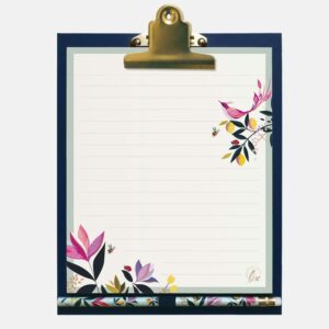 portico designs ltd sara miller orchard clipboard, list pad and pencil