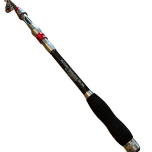 Telescopic Fishing Spinning Rod by Codaicen Fishing - Carbon Fiber Collapsible Spin Fishing Pole - Travel Rod for Freshwater Fishing Gear and Tackle 5'9"