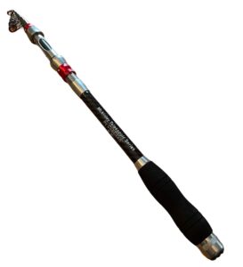 telescopic fishing spinning rod by codaicen fishing - carbon fiber collapsible spin fishing pole - travel rod for freshwater fishing gear and tackle 6'9"