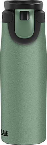 CamelBak Forge Flow Coffee & Travel Mug, Insulated Stainless Steel - Non-Slip Silicon Base - Easy One-Handed Operation - 20oz, Moss