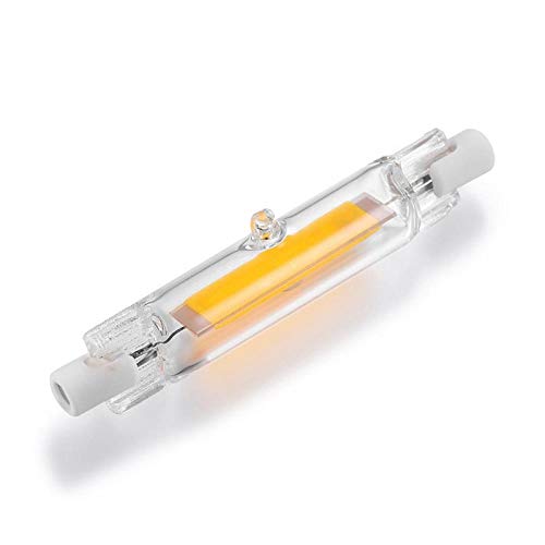 Halogen Bulbs Led R7S Glass Pipe Cob Bulb 78Mm 20W 118Mm 40W R7S Corn Lamp J78 J118 Replace Halogen Light 50W 100W Ac 220V 230V-Warm White_30W 118Mm