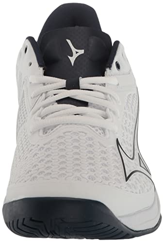 Mizuno Wave Exceed Tour 5 AC Men Tennis Shoe, White-Dress Blue, 9.5