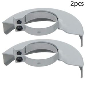 Auniwaig 2pcs 43mm x 110mm x20mm White Angle Grinder Metal Safety Guard Protector Wheel Cover for Electric Angle Grinder Housing for Bosch 110 Angle Grinder