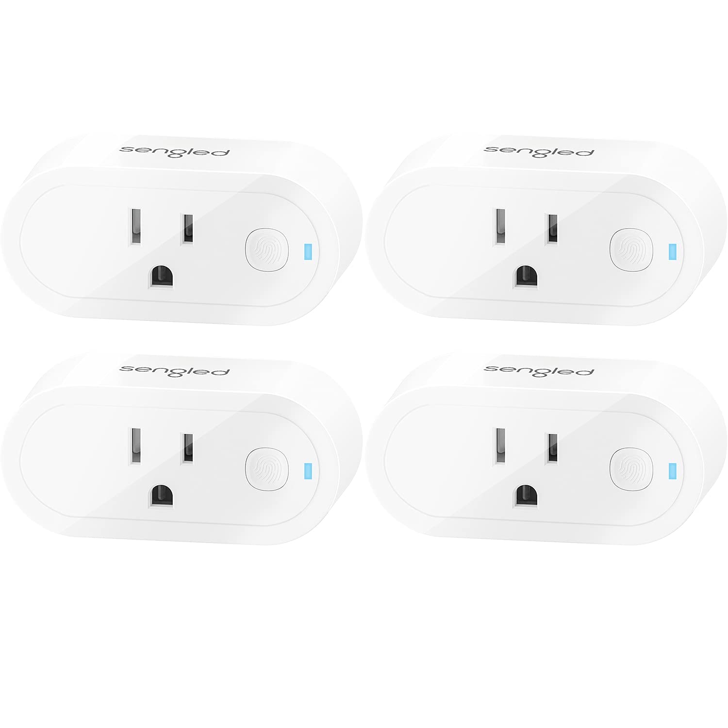 Sengled Smart Plugs, Hub Required, Works with SmartThings and Amazon Echo with Built-in Hub, Voice Control with Alexa and Google Home, 15Amp Smart Socket, Work as Zigbee Repeater, ETL Listed, 4 Pack