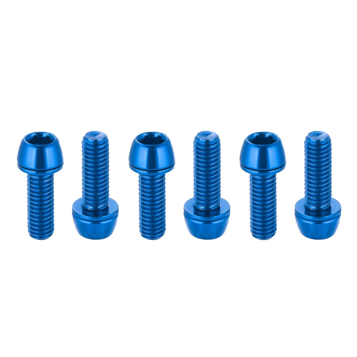 CNC MTB Caliper bolts,Bike disc brake caliper bolts M6x18mm Steel alloy，Blue