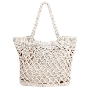 zlm bag us cotton crochet beach tote bohemian handmade top handle bag small summer boho bag