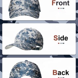 Geyoga 4 Pieces Men Camouflage Baseball Cap Army Military Camo Hat Camouflage Outdoor Sports Cap Camo Tactical Cap Hunting Fishing Hat for Men Women