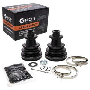 NICHE Front CV Axle Boot Kit For Polaris Sportsman, X2, Scrambler 500 Ranger 425 Replaces 2201015