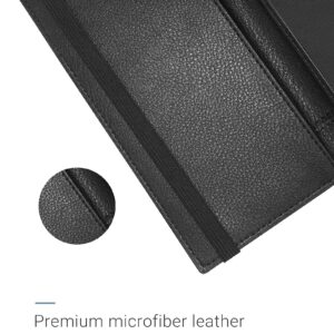 Zreal Checkbook Cover for Men & Women, Premium Vegan Leather Checkbook Holder Slim Wallets for Top & Side Tear Duplicate Checks with RFID Blocking (Matte Black)