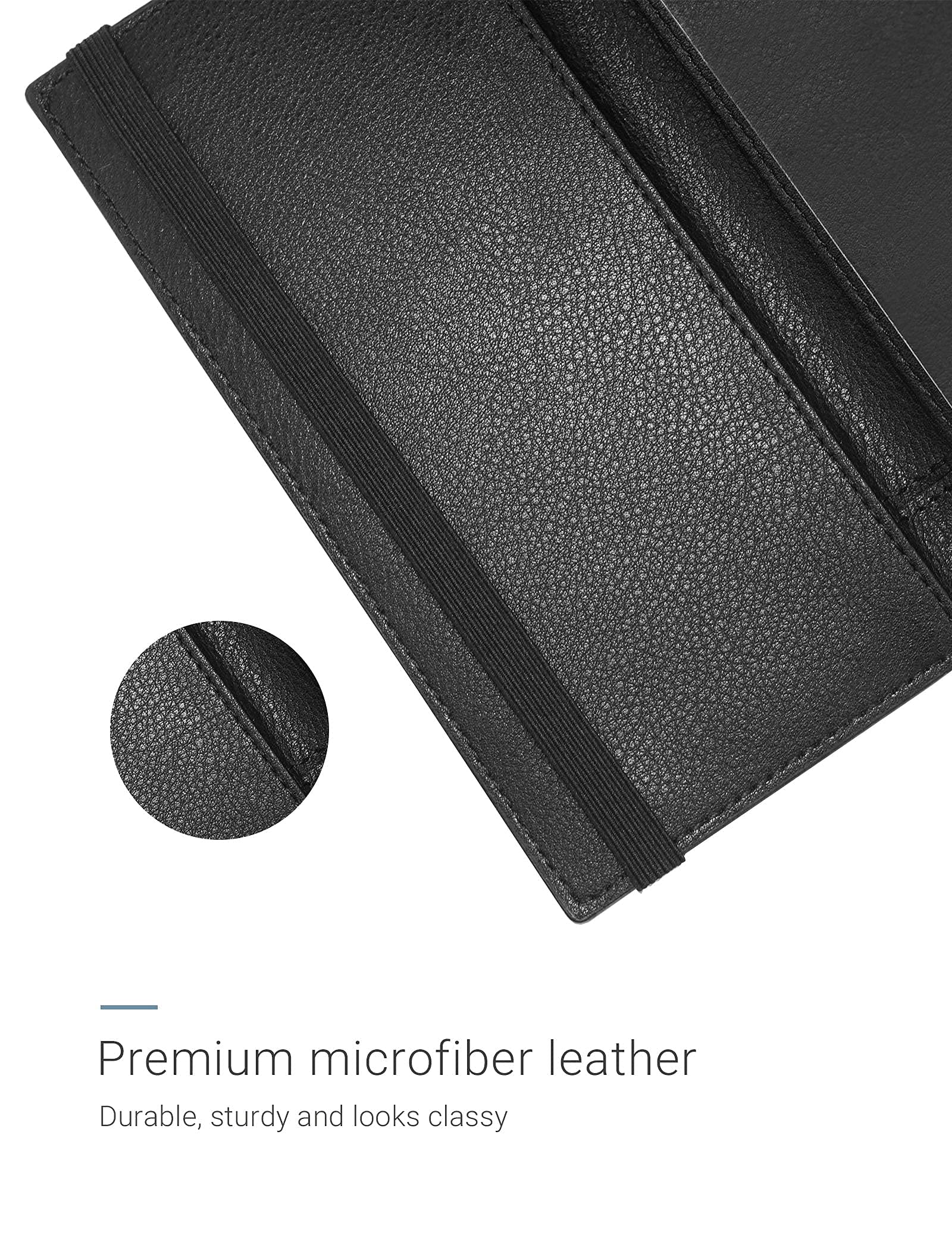 Zreal Checkbook Cover for Men & Women, Premium Vegan Leather Checkbook Holder Slim Wallets for Top & Side Tear Duplicate Checks with RFID Blocking (Matte Black)