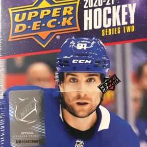 2020/21 Upper Deck Series 2 Hockey Blaster Box - 6 Packs Plus 1 Bonus Pack - 8 Cards Each - 1 Young Guns card per box on average