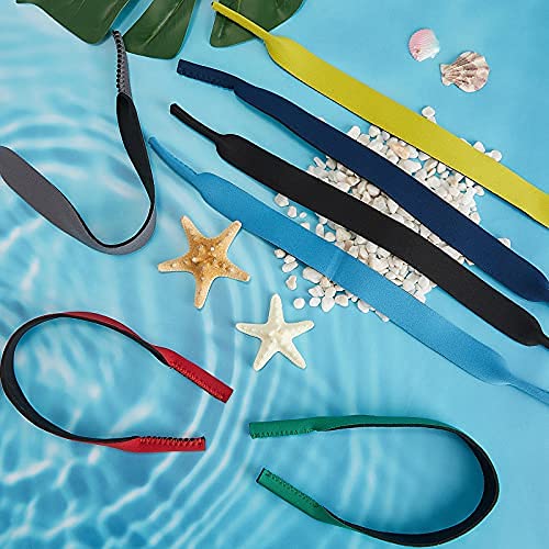 Frienda 10 Pieces Floating Eyewear Retainer Durable Neoprene Sunglasses Straps Floating Sunglasses Straps Sunglasses Holder Straps Soft Eyeglass Straps for Sports Outdoors Water Activities Men Women