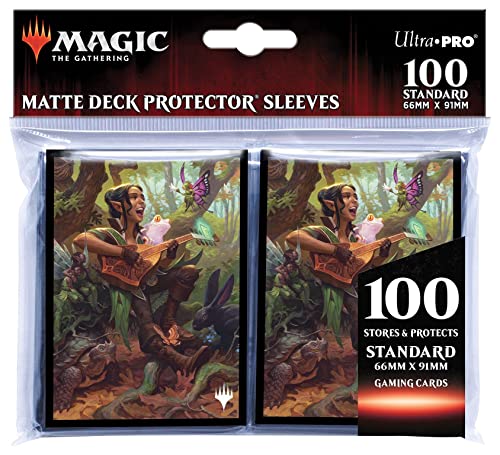 Adventures in The Forgotten Realms 100ct Deck Protector Sleeves Featuring Ellywick Tumblestrum from Magic: The Gathering Trading Card Game