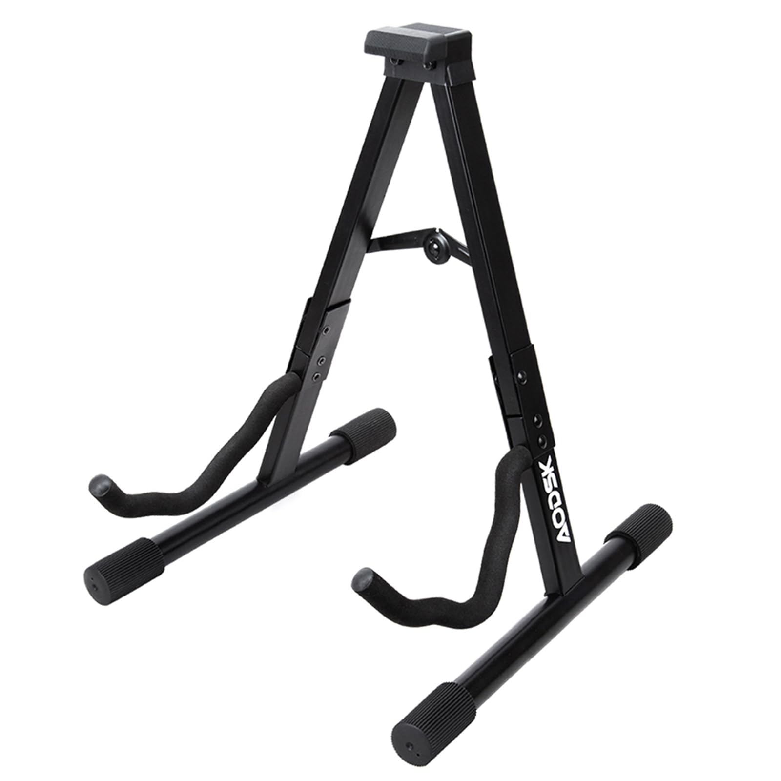 AODSK Guitar Stand Folding with adjustable A-Frame for Acoustic Classical and Electric Guitars Bass Ukulele Portable (Single Stand-Black)