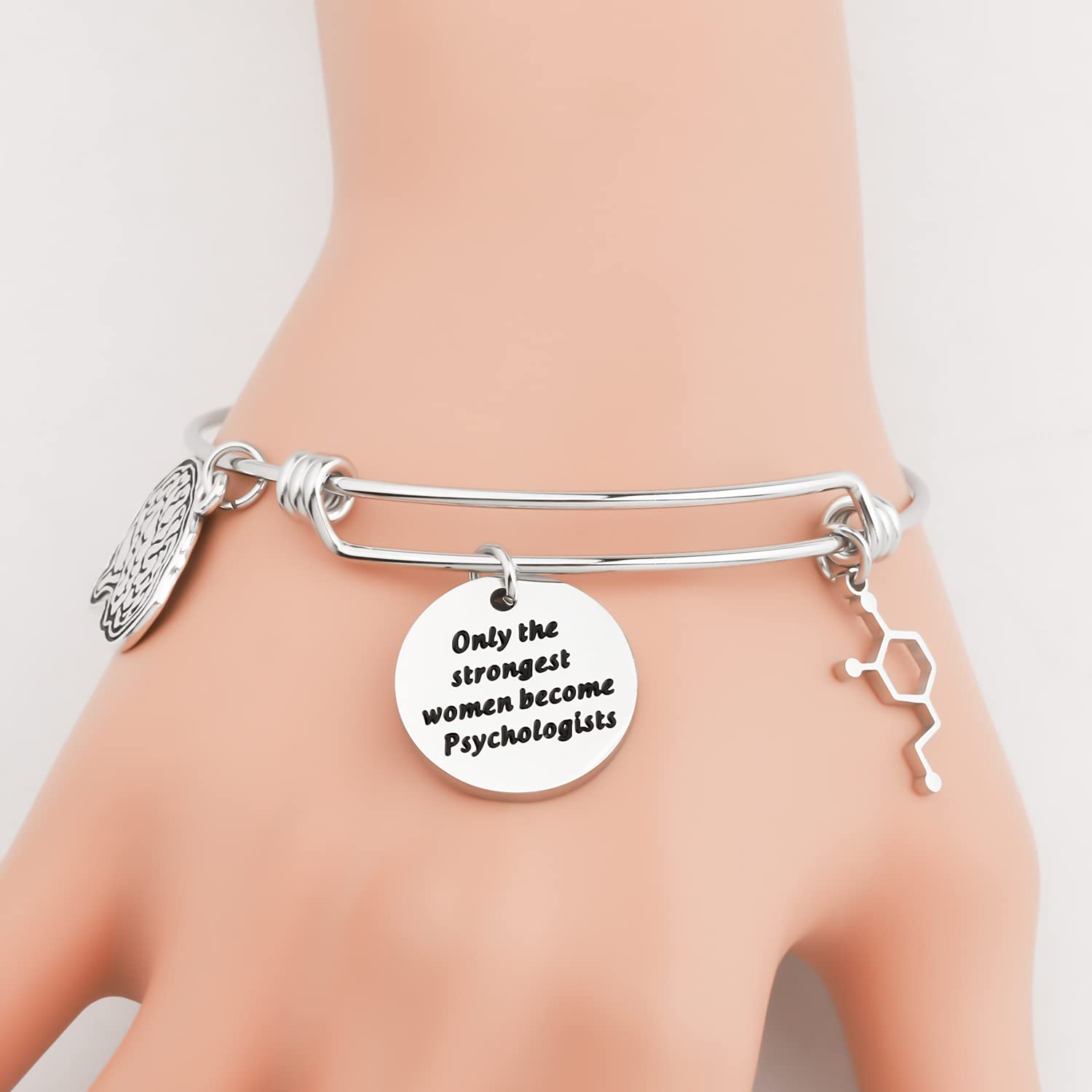 Gzrlyf Female Psychologist Gifts Bracelet Funny Psychotherapist Gifts Only the strongest women become psychologists (Bracelet)