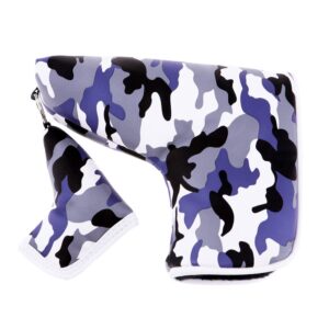 seacloud golf blade putter cover head camouflage pattern headcover protection with magnetic closure headcovers purple