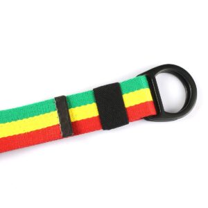 Rasta Jamaican RGY Canvas Belt with Styilish Buckle Canvas (Metal-1, One Size)