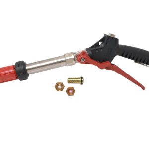 Valley Industries SG-2200-CSK Adjustable Flash Spray Gun-Up to 5.5GPM, 400 PSI, Interchangeable Nozzles, Red