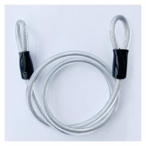 WCNMB Bicycle Lock 10mm 1.2m Bicycle Lock Wire Cycling Strong Steel Cable Lock Mountain Bike Road Bike Lock Rope Anti-Theft Security Safety Bicycle Accessory Convenient and Durable