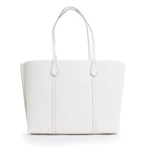 Tory Burch Women's New Ivory Triple Compartment Perry Leather Tote Handbag