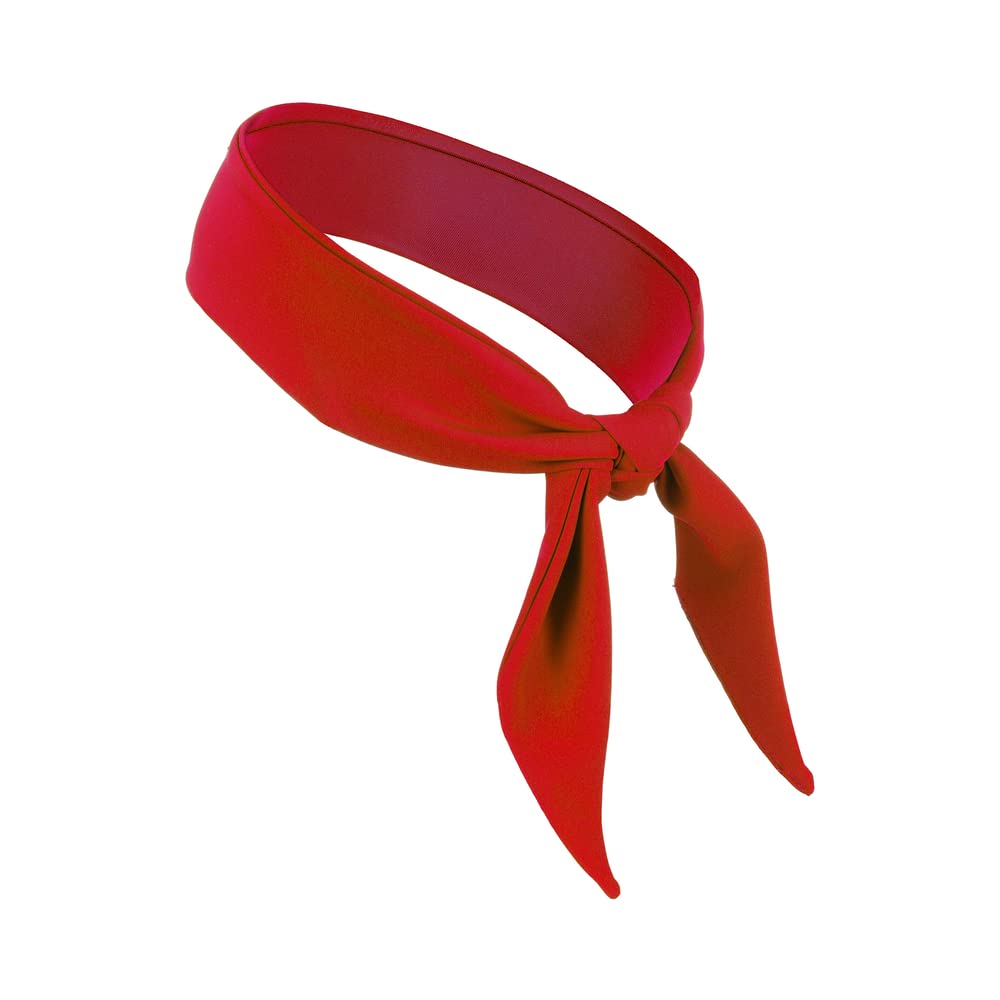 Mizuno Knotted Headband, Red, One Size Fits Most