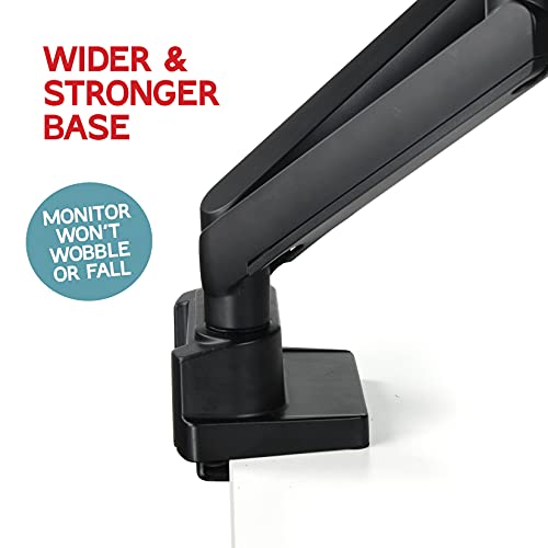 Dual Monitor Arm, Dual Monitor Mount, Dual Monitor Desk Mount up to 32 Inch Computer Screens, Dual Monitor Stand VESA Mount, Monitor Mount & Monitor Arms for 2 Monitors, Computer Monitor Arms in Black