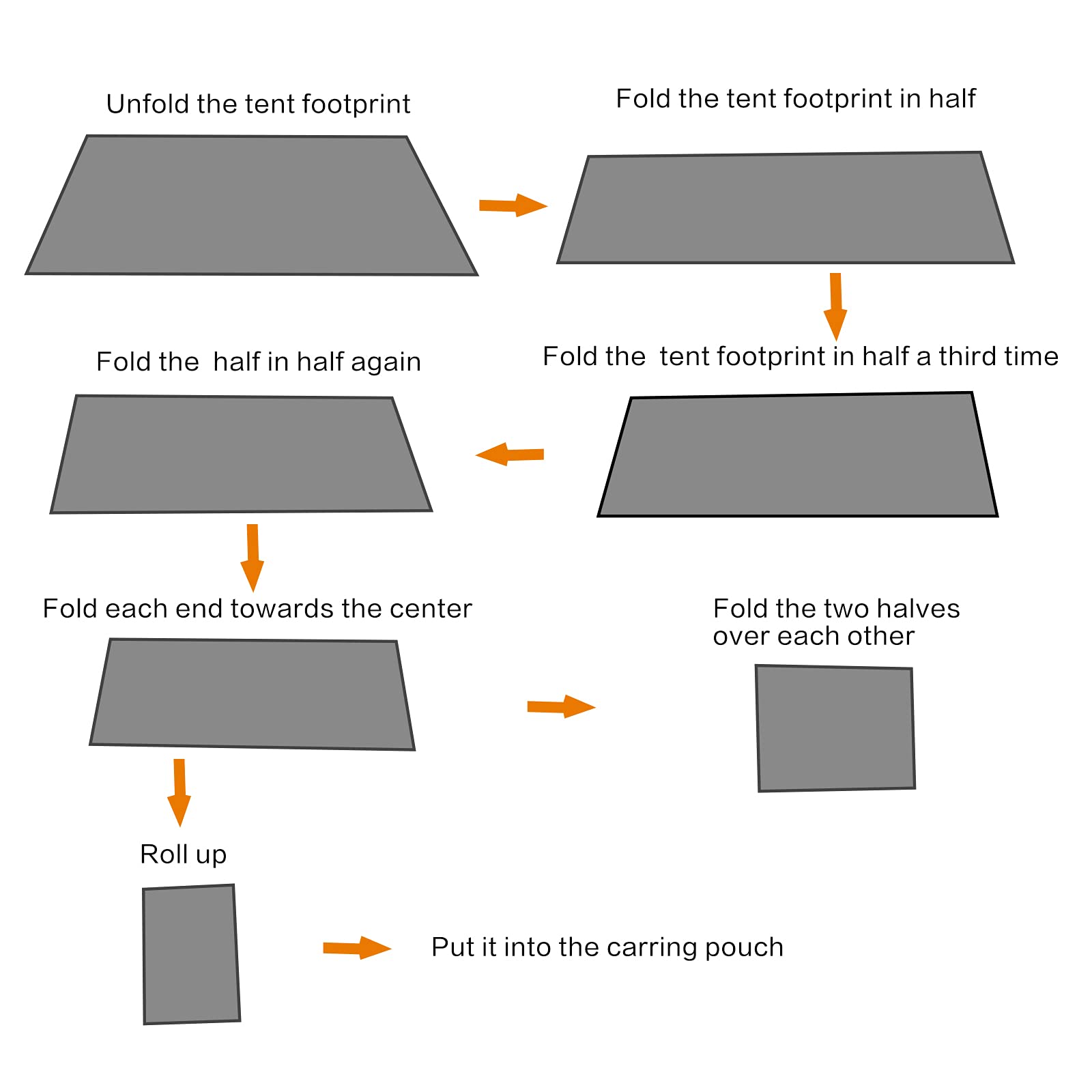 ACENILEN Tent Footprint, 1-4 Person Waterproof Camping Tarp Lightweight Ground Sheet Mat for Backpacking, Hiking, Beach, Picnic