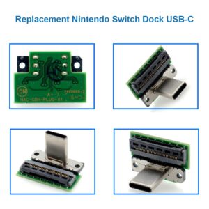 MMOBIEL Dock Connector Charging Port USB Type C Socket compatible with Nintendo Switch Docking Station Replacement Component Male