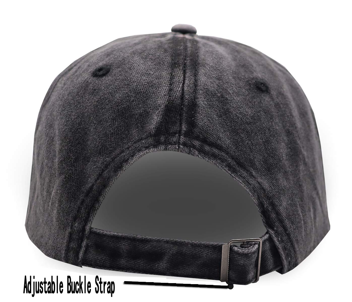 Bigfoot is Real and He Tried to Eat Hat, Funny Sasquatch Gifts for Men Women, Adjustable Vintage Denim Dad Baseball Cap (Bigfoot is Real and He Tried to Eat My Ass-Black, One Size)