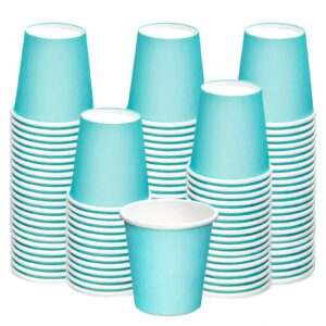 Giwrmu 100 pack 3 oz Paper Cups, Disposable Bathroom Cups, Mouthwash Paper Cups, 3 oz Small Cups for mouthwash, Snack Cups, Espresso Cups Suitable for Home, Party, Picnic