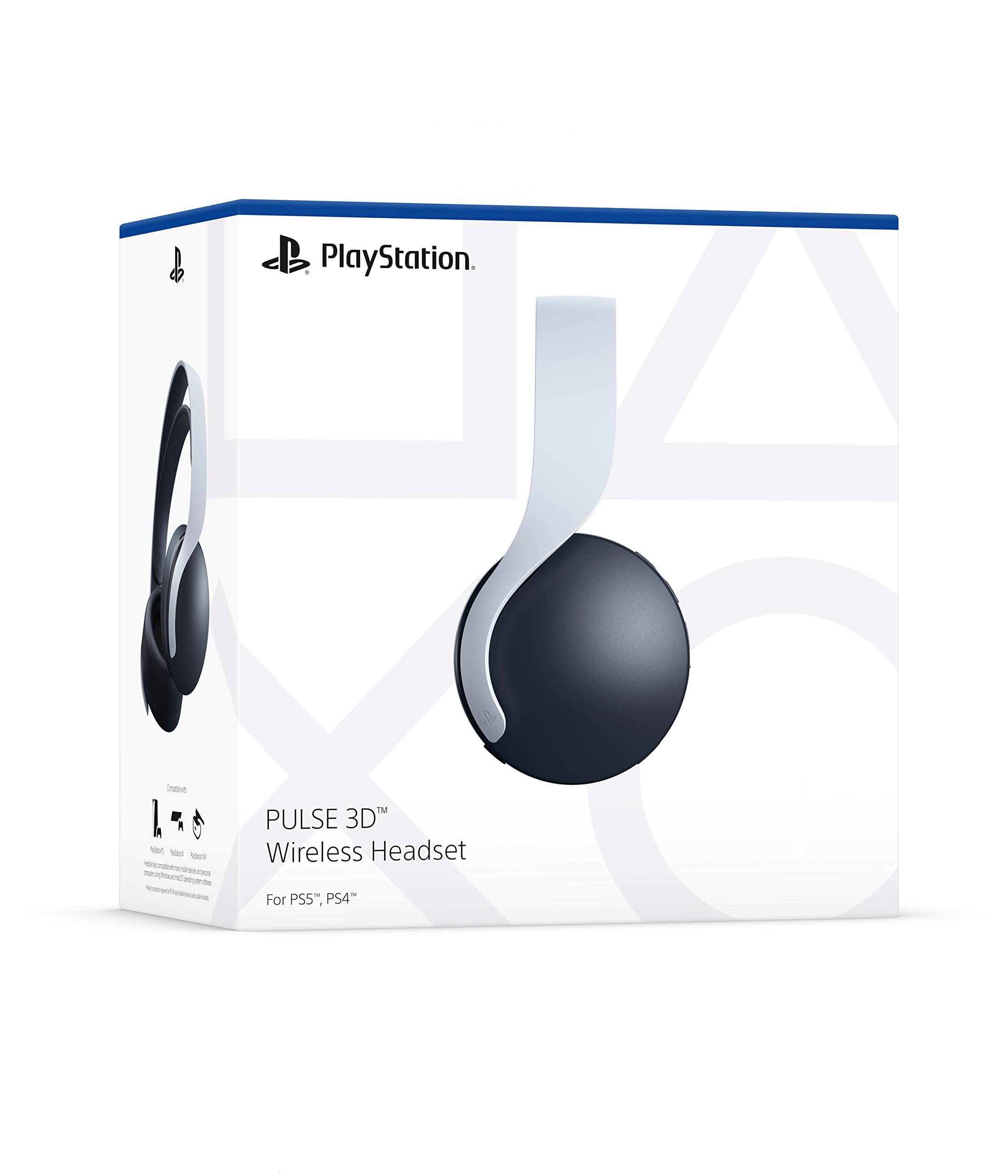 Sony Pulse 3D Wireless Headset for PlayStation 5 & PlayStation 4 - White (Renewed)