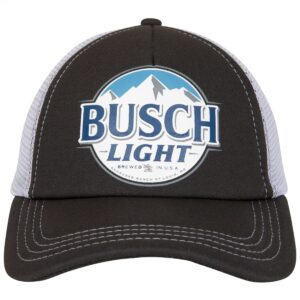 H3 Sportgear Busch Light Curved Brim Snapback Hat Grey