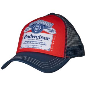 budweiser curved brim snapback hat multi-color