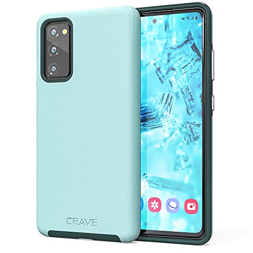 Crave Dual Guard for Samsung Galaxy S20 FE Case, Shockproof Protection Dual Layer Case for Samsung Galaxy S20 FE, S20 FE 5G - Aqua