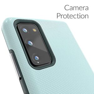 Crave Dual Guard for Samsung Galaxy S20 FE Case, Shockproof Protection Dual Layer Case for Samsung Galaxy S20 FE, S20 FE 5G - Aqua