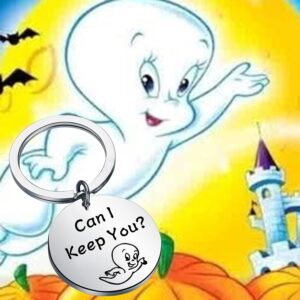 FAADBUK Cartoon Inspired Gift Ghost Keychain Can I Keep You Halloween Horror Gift (Can I Keep You)