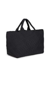 naghedi women's st barths large tote, onyx, black, one size