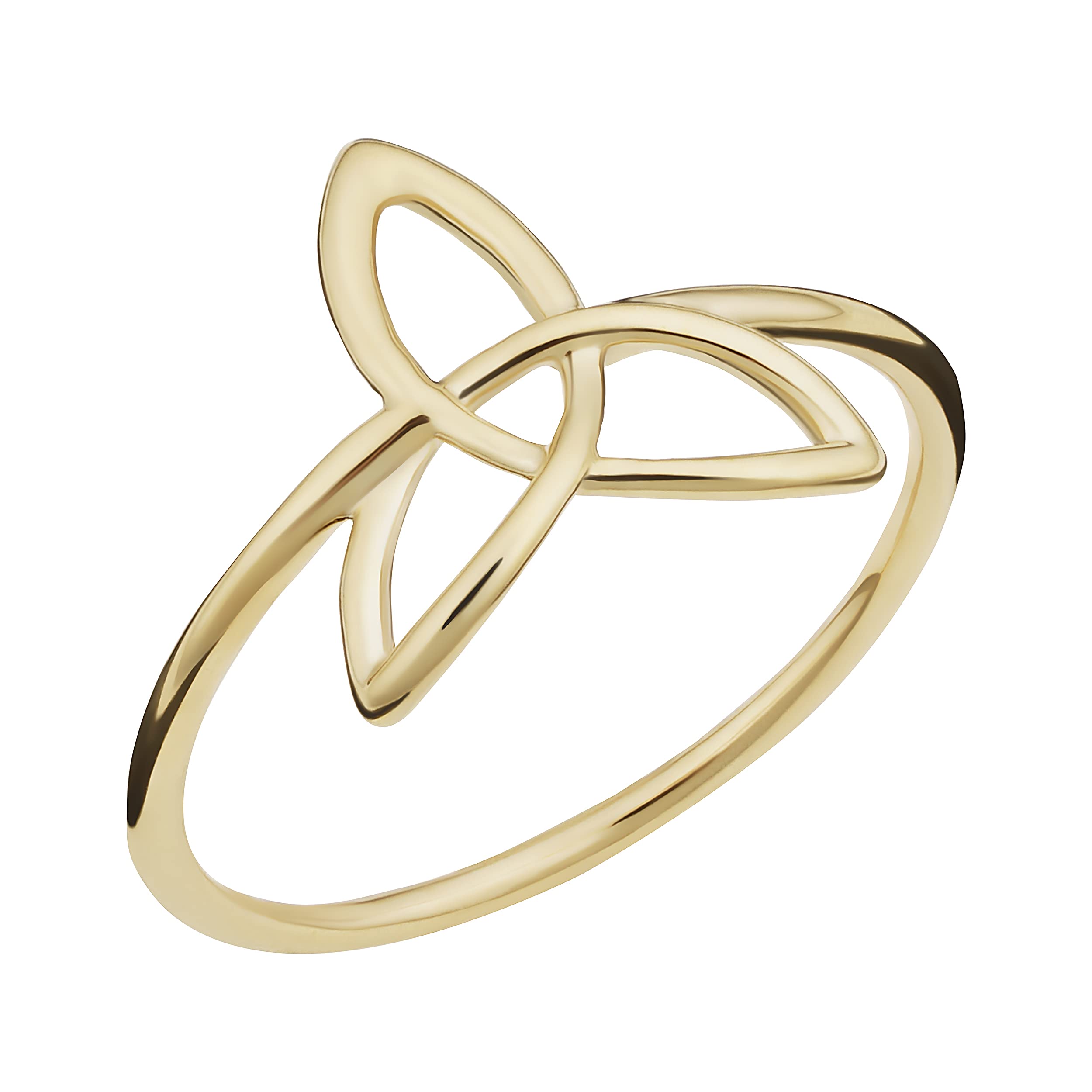 14k Yellow Gold Celtic Trinity Knot Ring (size 7)