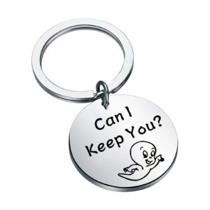 faadbuk cartoon inspired gift ghost keychain can i keep you halloween horror gift (can i keep you)