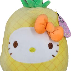 SQUISHMALLOW KellyToys - Sanrio® Hello Kitty® and Friends Squad - 12 Inch (30cm) - Pineapple Hellokitty® - Super Soft Plush Toy Animal Pillow Pal Buddy Stuffed Animal Birthday Gift