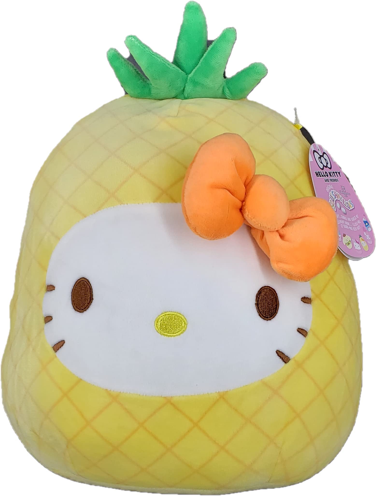 SQUISHMALLOW KellyToys - Sanrio® Hello Kitty® and Friends Squad - 12 Inch (30cm) - Pineapple Hellokitty® - Super Soft Plush Toy Animal Pillow Pal Buddy Stuffed Animal Birthday Gift