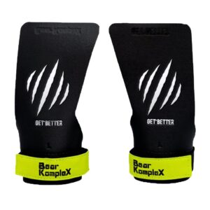 Bear KompleX Black Diamond No Hole Grips for Crossfit - Lightweight, High Performance Weightlifting Grips, Protect Hands and Provides Comfort - Great for Cross Training, Powerlifting